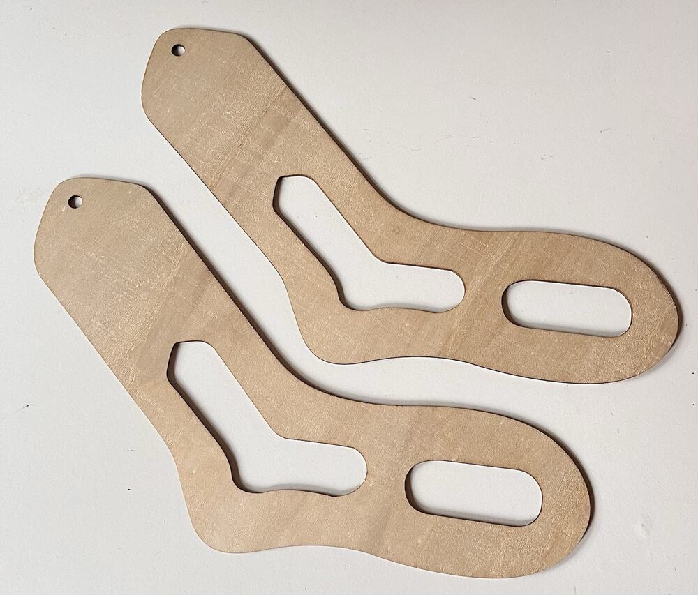 Wooden Sock Blockers, 9", Set Of 2, For Knitting and Crochet